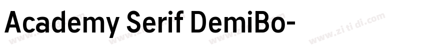 Academy Serif DemiBo字体转换